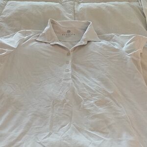 Renwer Women's White Polo Shirt